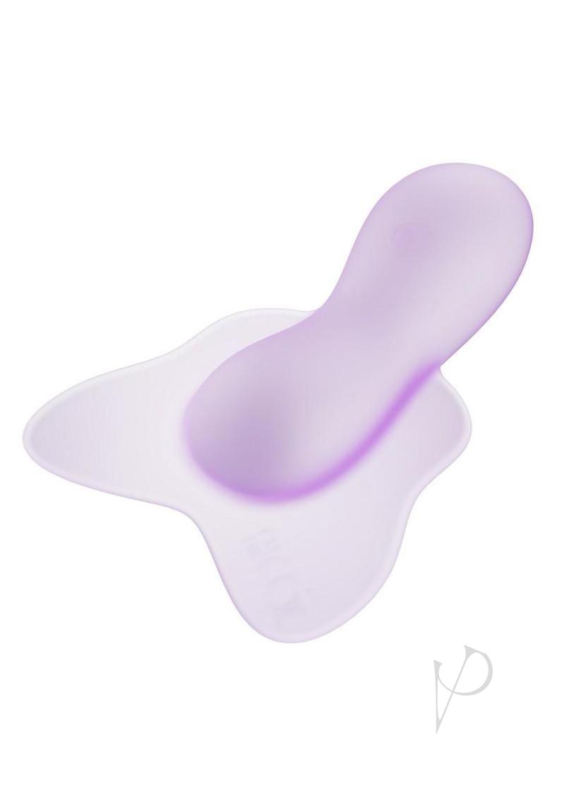 Play With Me Flutter Love Rechargeable Silicone Clitoral Vibrator - Purple
