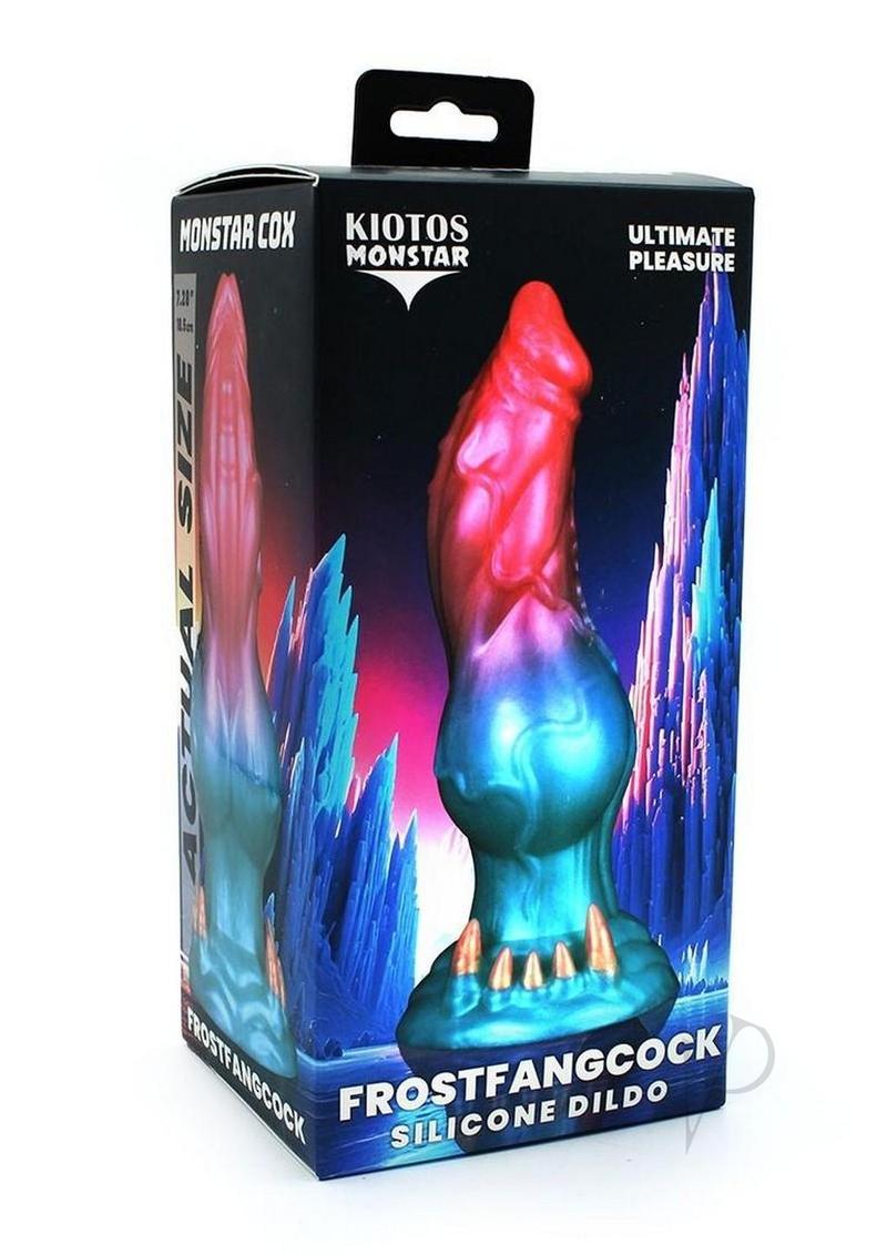 Monstar Cox FrostFang Cock Silicone Dildo - Pink/Blue