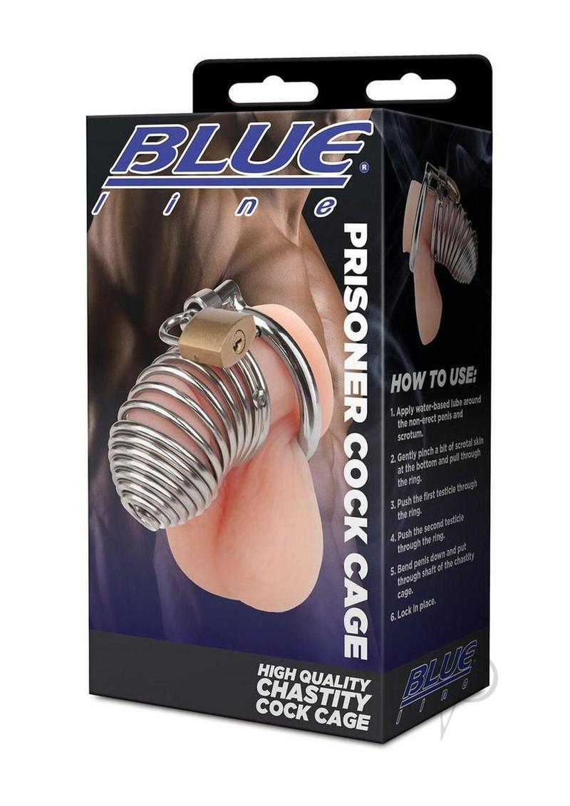 Blueline Prisoner Cock Cage - Iron