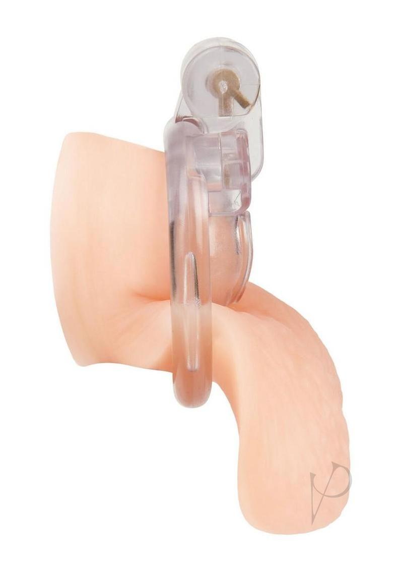 Blueline Acrylic See Thru Mini Cock Micro Chastity Cage - Clear