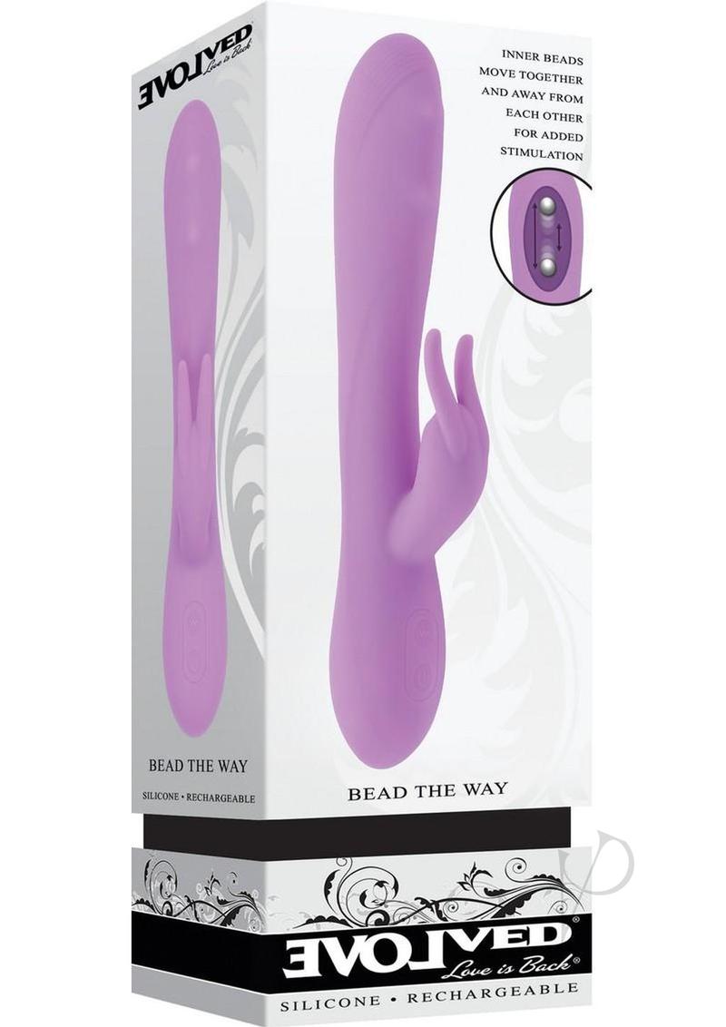 Bead The Way Rechargeable Silicone Rabbit Vibrator - Pink