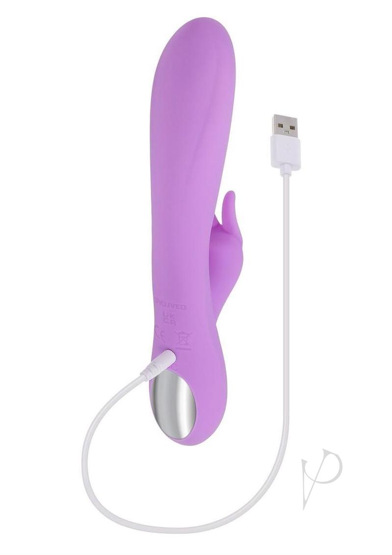 Bead The Way Rechargeable Silicone Rabbit Vibrator - Pink