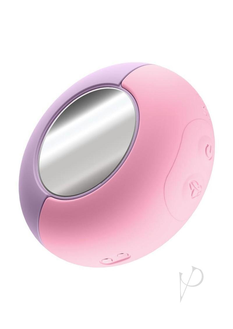 Play With Me Pout and Play Rechargeable Silicone Dual End Vibrator - Pink