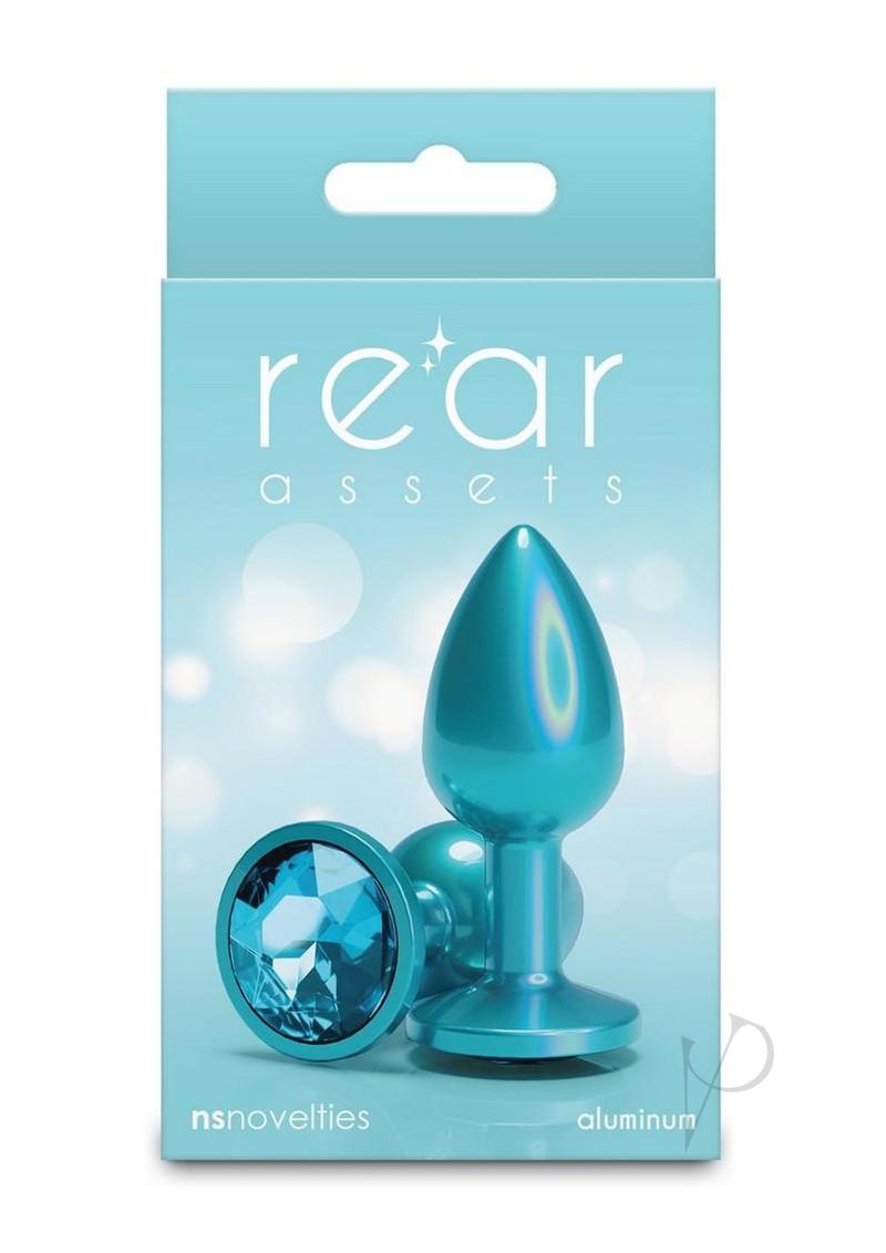 Rear Assets Chrome Anal Plug - Small - Teal