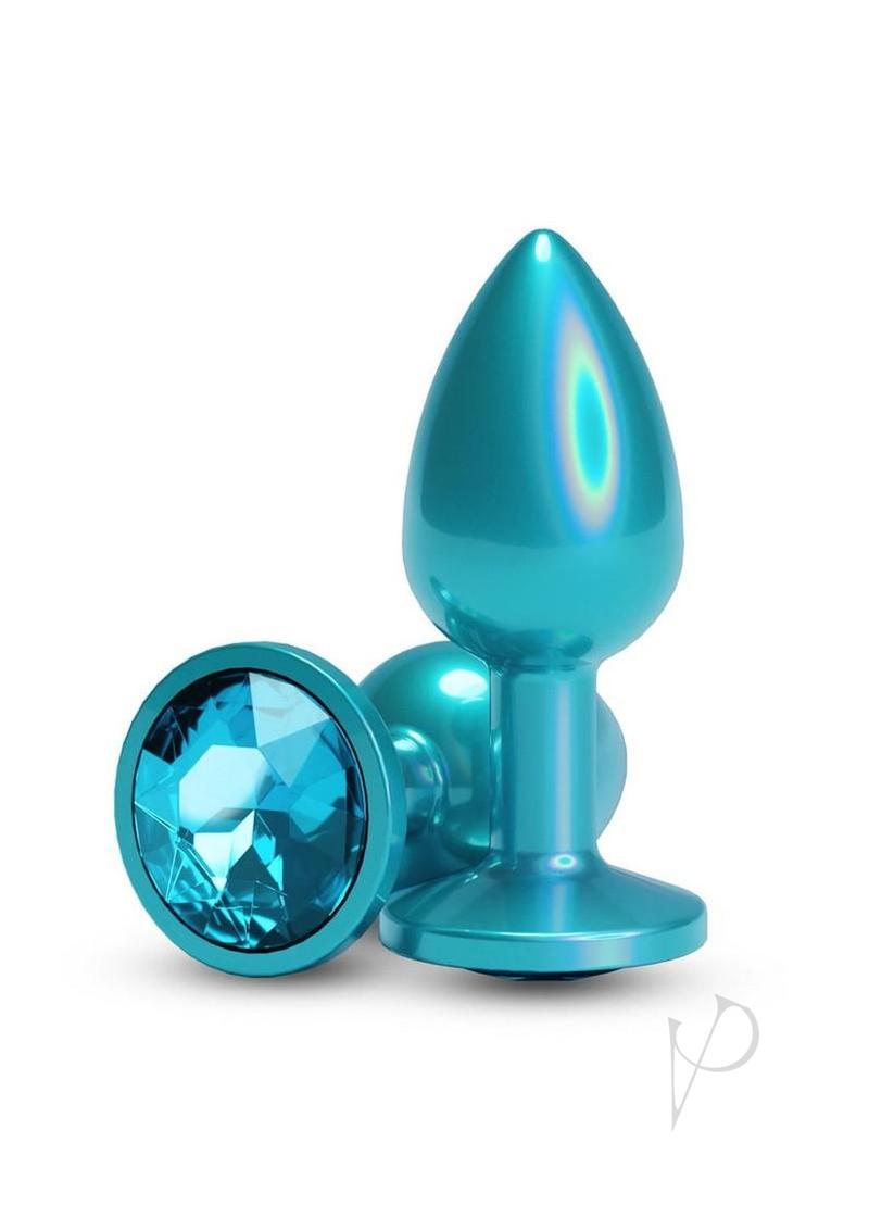 Rear Assets Chrome Anal Plug - Small - Teal