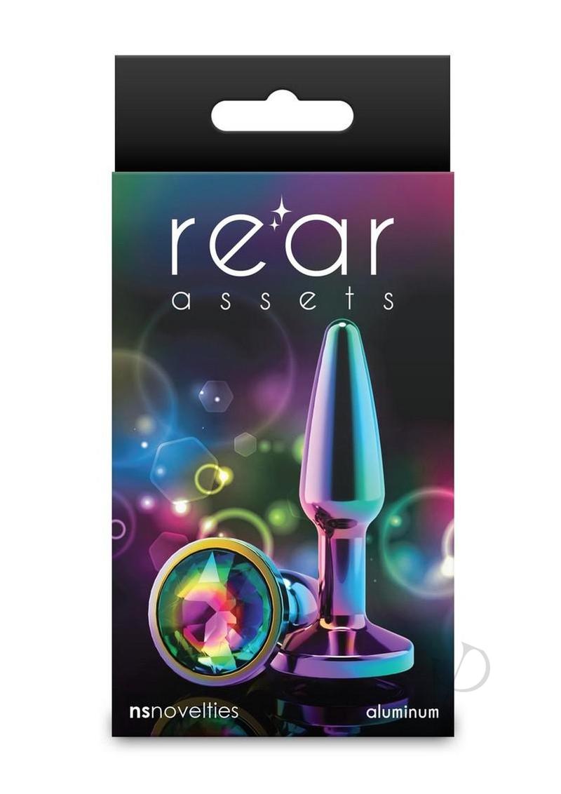 Rear Assets Chrome Tapered Anal Plug - Small - Multicolor