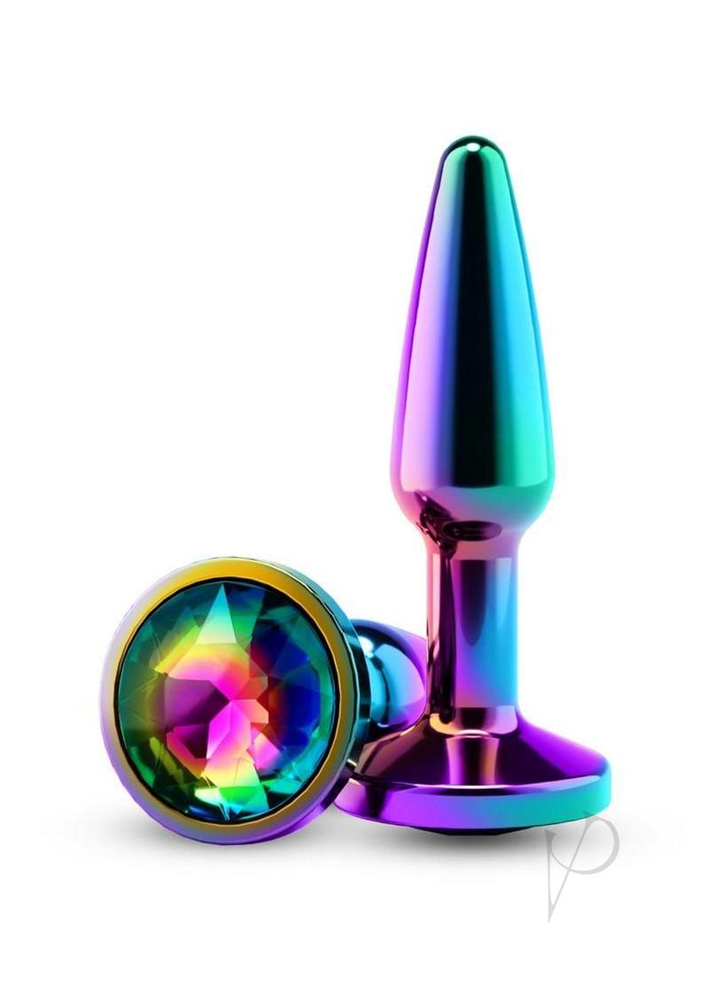 Rear Assets Chrome Tapered Anal Plug - Small - Multicolor