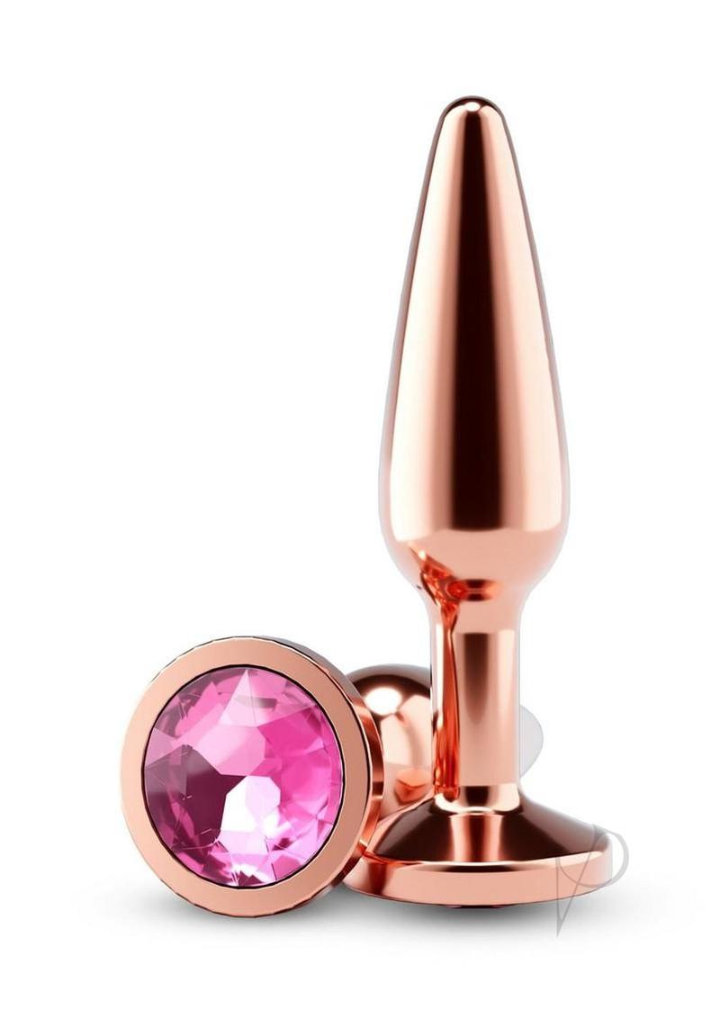 Rear Assets Chrome Tapered Anal Plug - Medium - Rose Gold