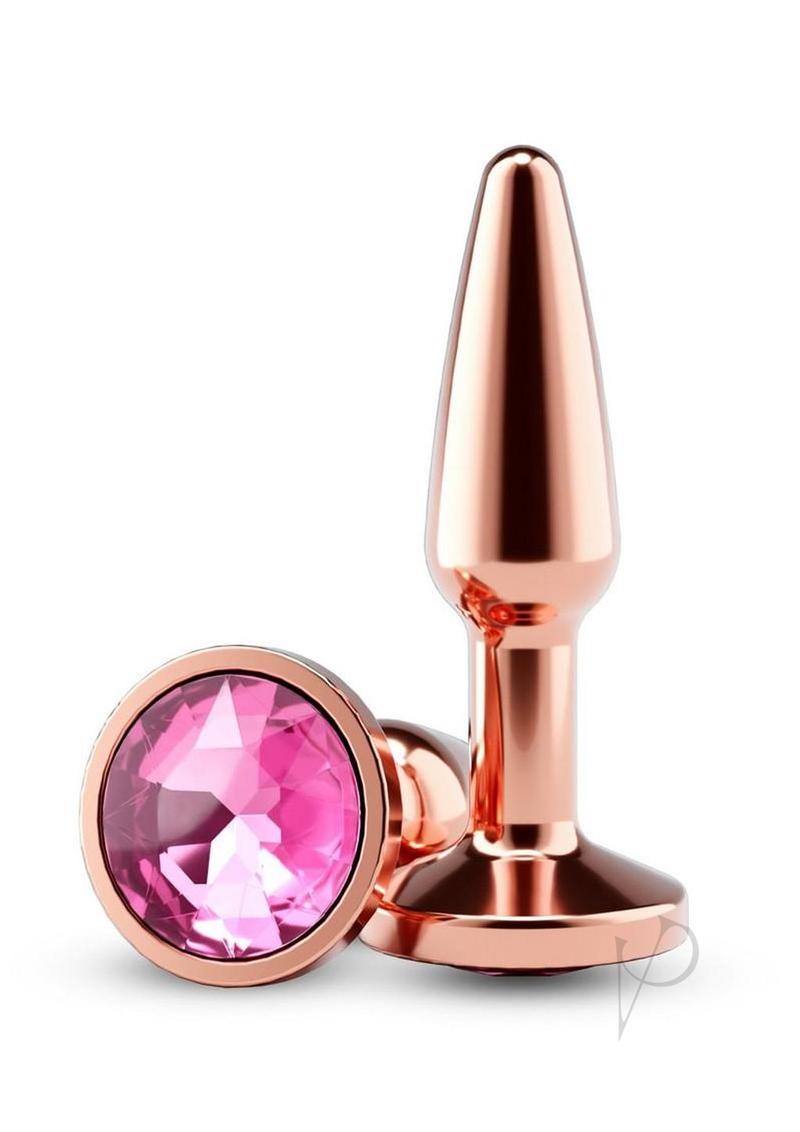 Rear Assets Chrome Tapered Anal Plug - Small - Rose Gold