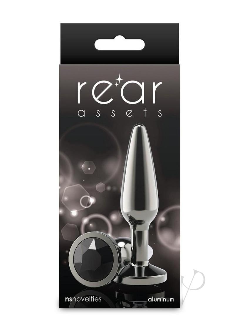 Rear Assets Chrome Tapered Anal Plug - Medium - Gray