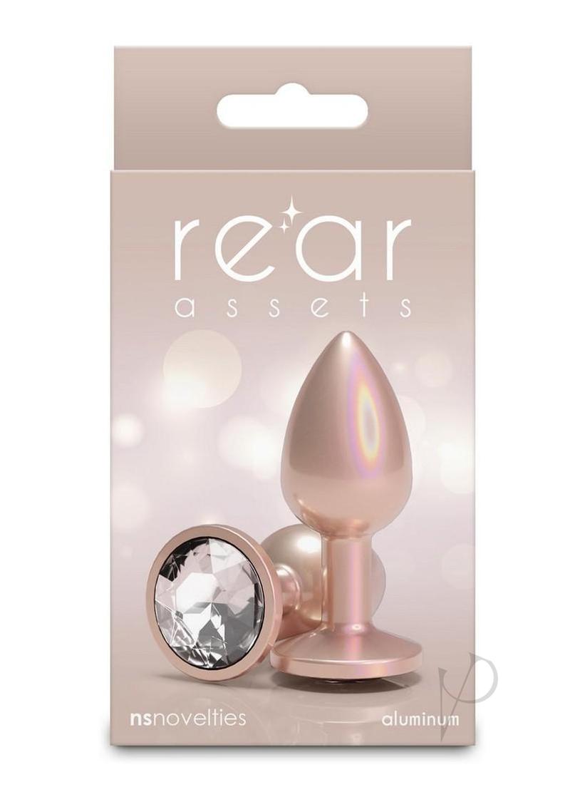 Rear Assets Chrome Anal Plug - Small - Tan