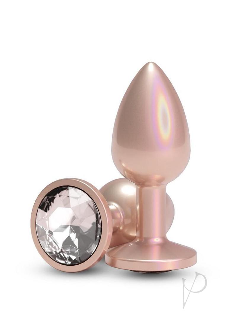 Rear Assets Chrome Anal Plug - Small - Tan