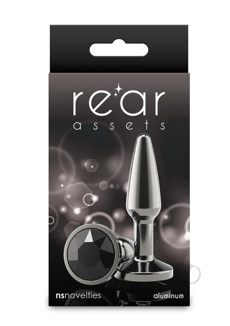 Rear Assets Chrome Tapered Anal Plug - Small - Gray