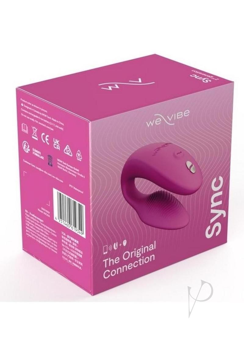 We-Vibe Sync 2nd Generation Rechargeable Silicone Couples Vibrator with Remote Control - Rose