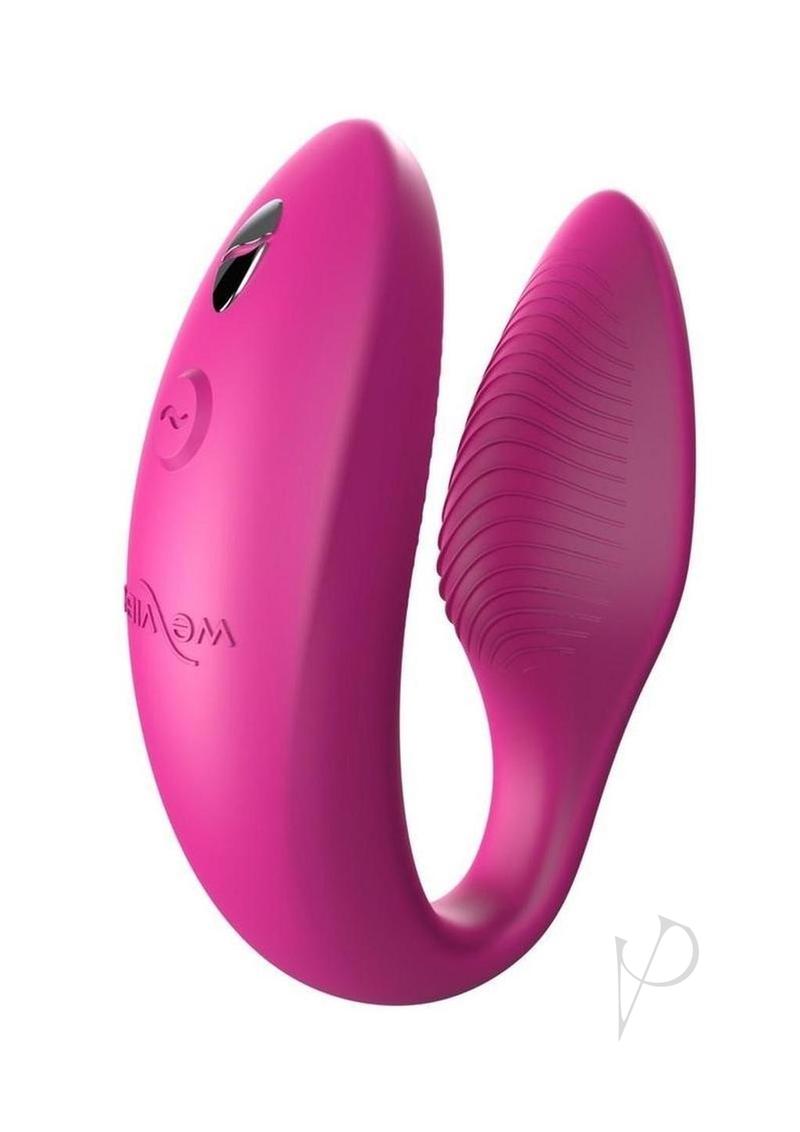 We-Vibe Sync 2nd Generation Rechargeable Silicone Couples Vibrator with Remote Control - Rose
