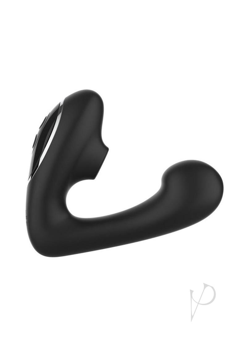 Fifty Shades of Grey Greedy Girl Duet Rechargeable Silicone Dual Stimulator - Black