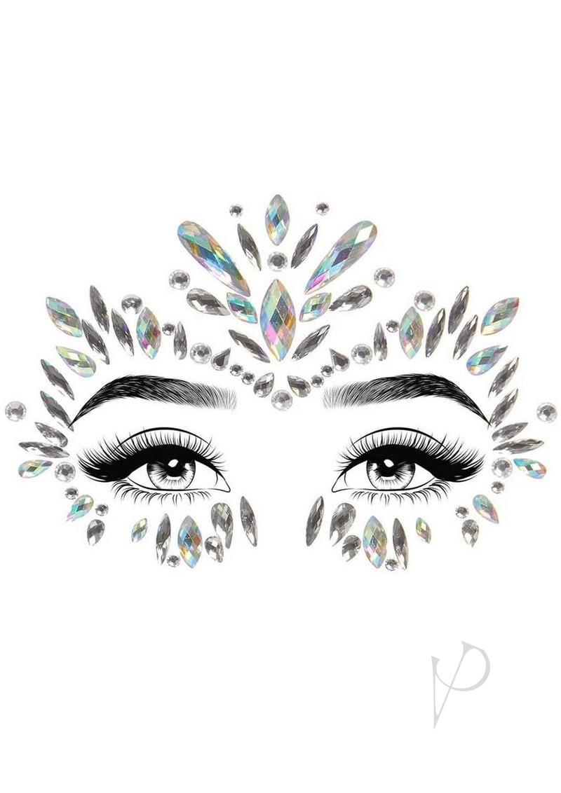 Leg Avenue Iris Face Jewels Sticker - Clear