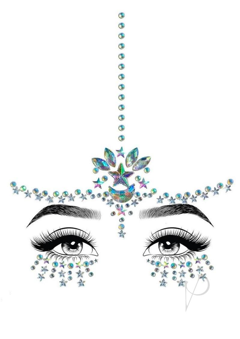 Leg Avenue Karma Face Jewels Sticker - Clear