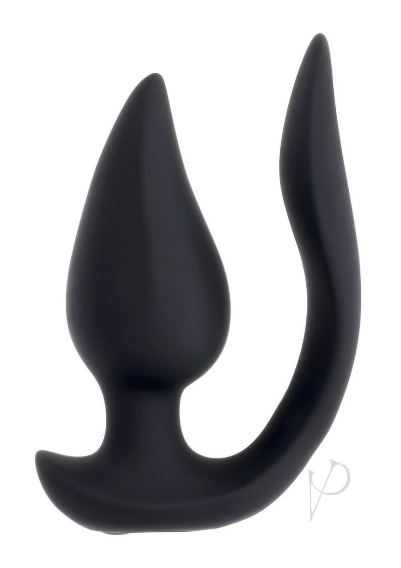 The Genie Rechargeable Silicone Multi-play Vibrator with Remote - Black