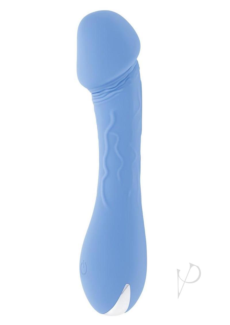Selopa Dainty Dick Rechargeable Silicone Vibrating Dildo - Blue