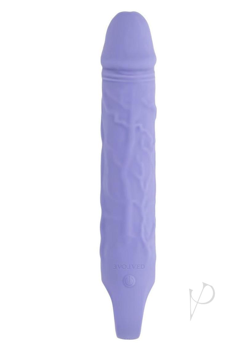 Large Purple Fantasy Rechargeable Silicone Vibrator