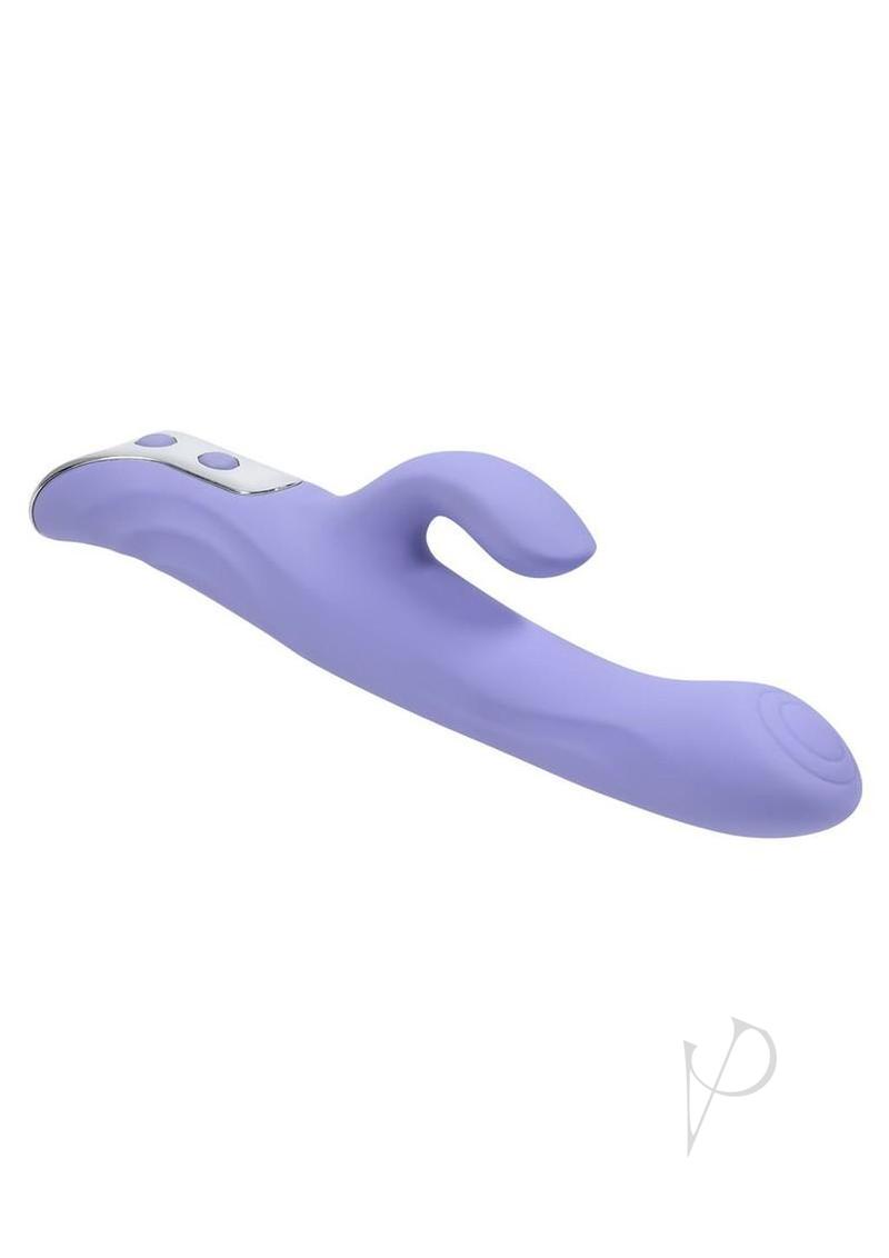 Selopa Lavender Love Rechargeable Silicone Rabbit Vibrator - Purple