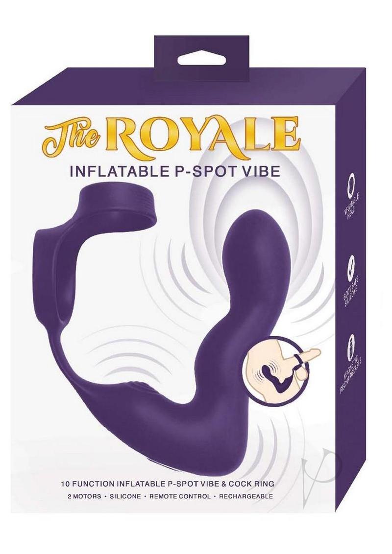 The Royal Inflatable Rechargeable P-Spot Prostate Stimulator - Purple