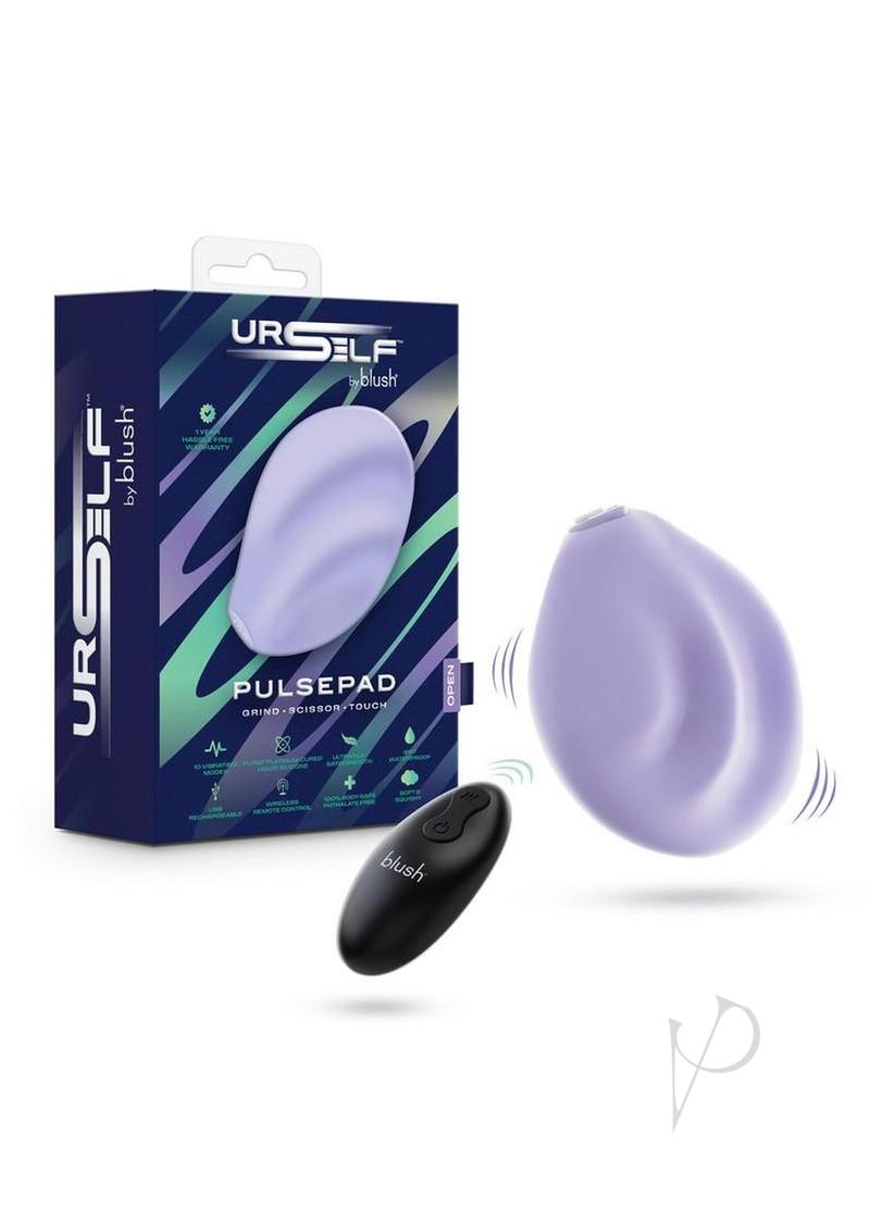 Urself Pulse Pad Rechargeable Silicone Grinder with Remote - Lavender
