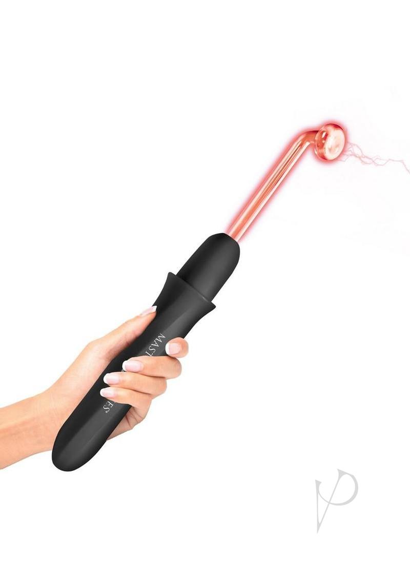 Master Series Elektra Rechargeable E-Stim Wand - Black