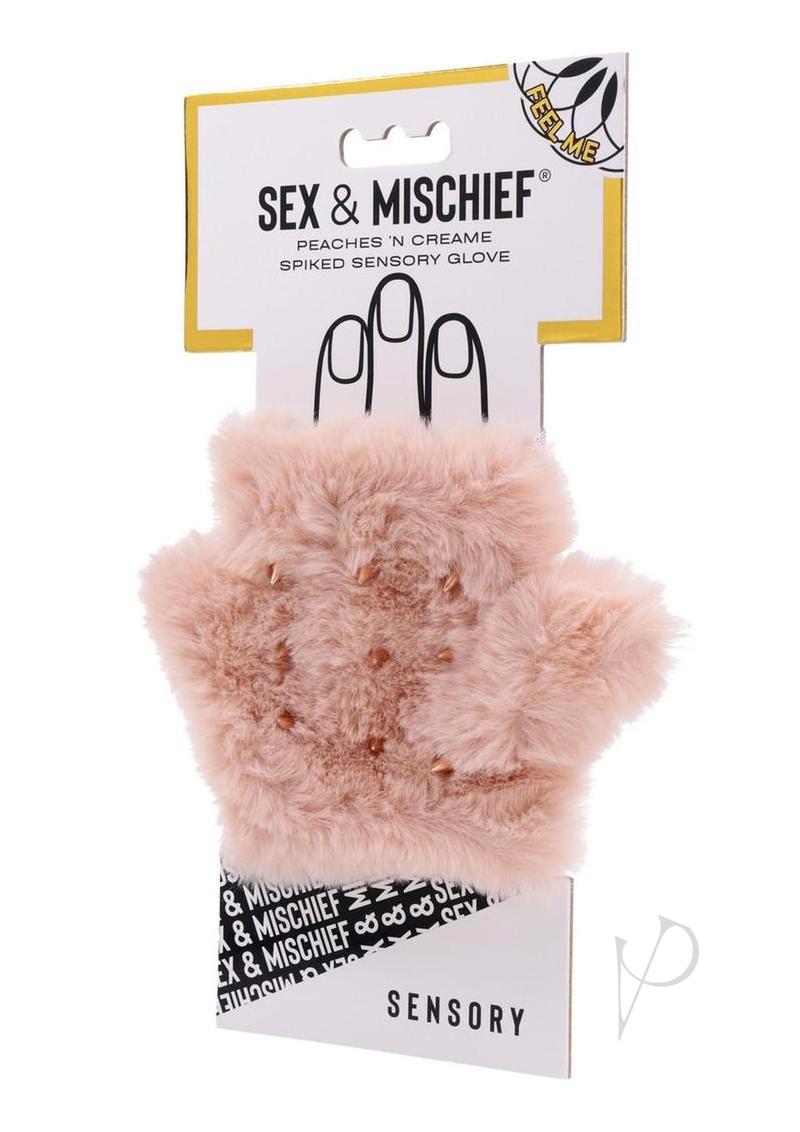 SandM Peaches N CreaMe Spiked Sensory Glove - Rose Gold