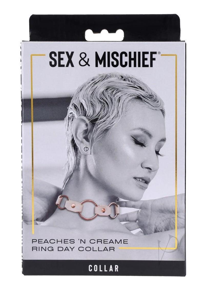 Sex and Mischief Peaches `n CreaMe Ring Day Collar - Rose Gold