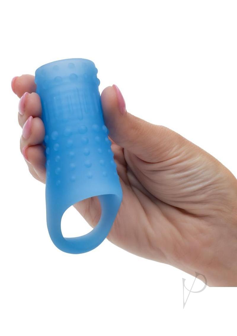 Basic Essentials Liquid Silicone Pleasure Enhancer - Blue