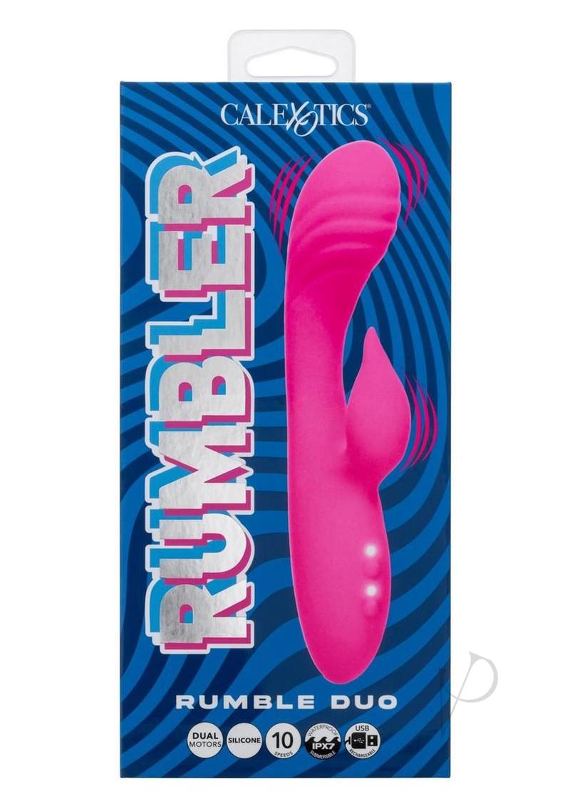 Rumbler Rumble Duo Rechargeable Silicone Rabbit Vibrator - Pink