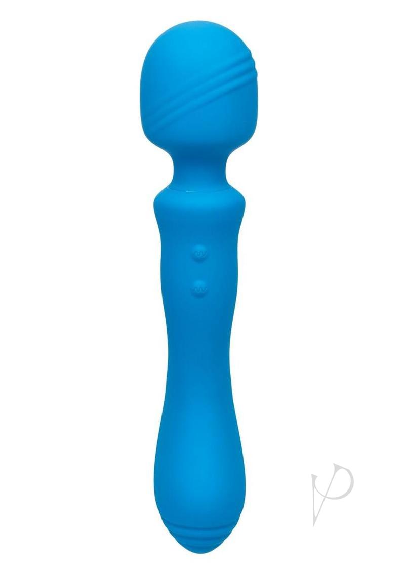 Rumbler Rumble Wand Rechargeable Silicone Vibrator - Blue