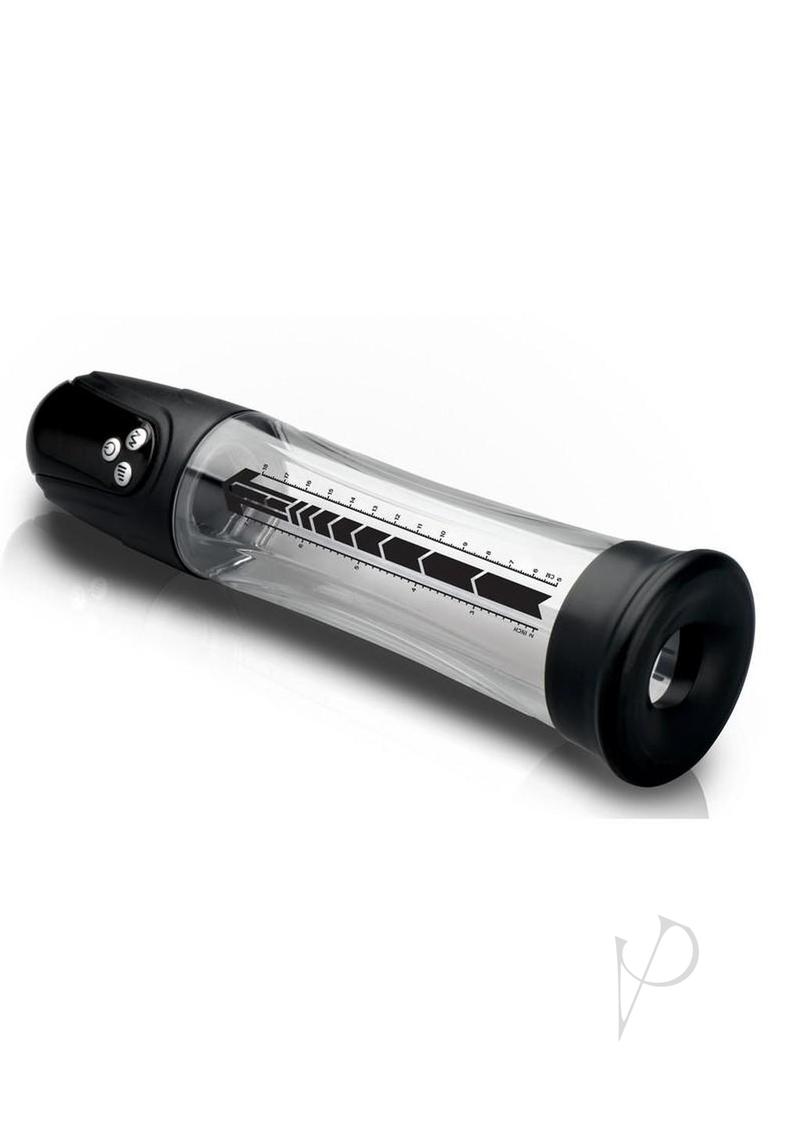 Jock Power Up Digital Automatic Waterproof Rechargeable Penis Pump - Black