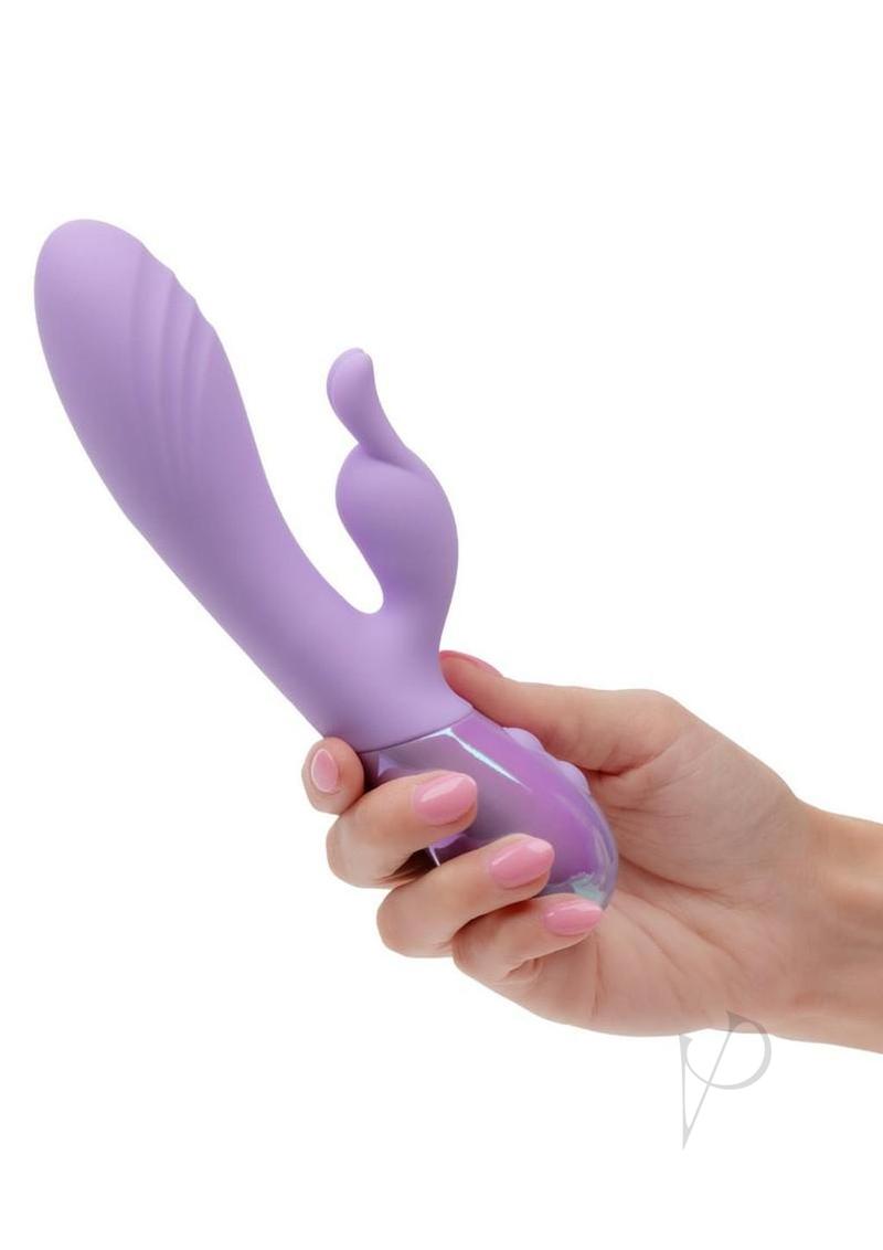 Aura Dual Bunny Rechargeable Silicone Rabbit - Purple