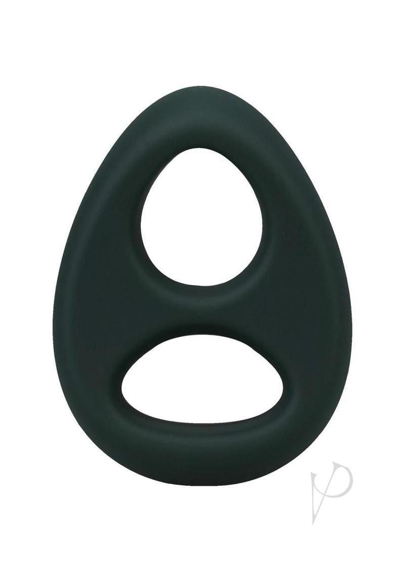 Rock Solid The Code Silicone Cock Ring with Bandana - Green/Black