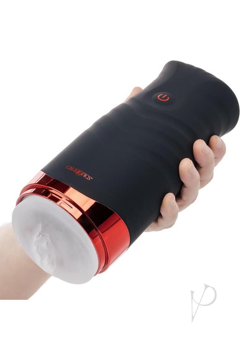 Xcess Gyrating Power Pussy Rechargeable Stroker - Black
