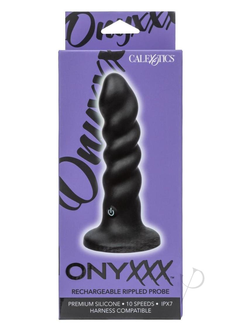 Onyxxx Rechargeable Rippled Probe - Black