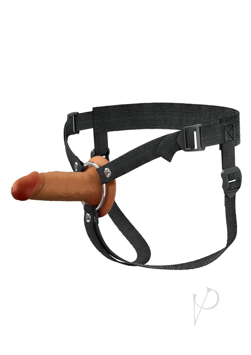 Fantasy X-Tensions Elite Silicone Dual Density Hollow Strap-On 5in - Caramel