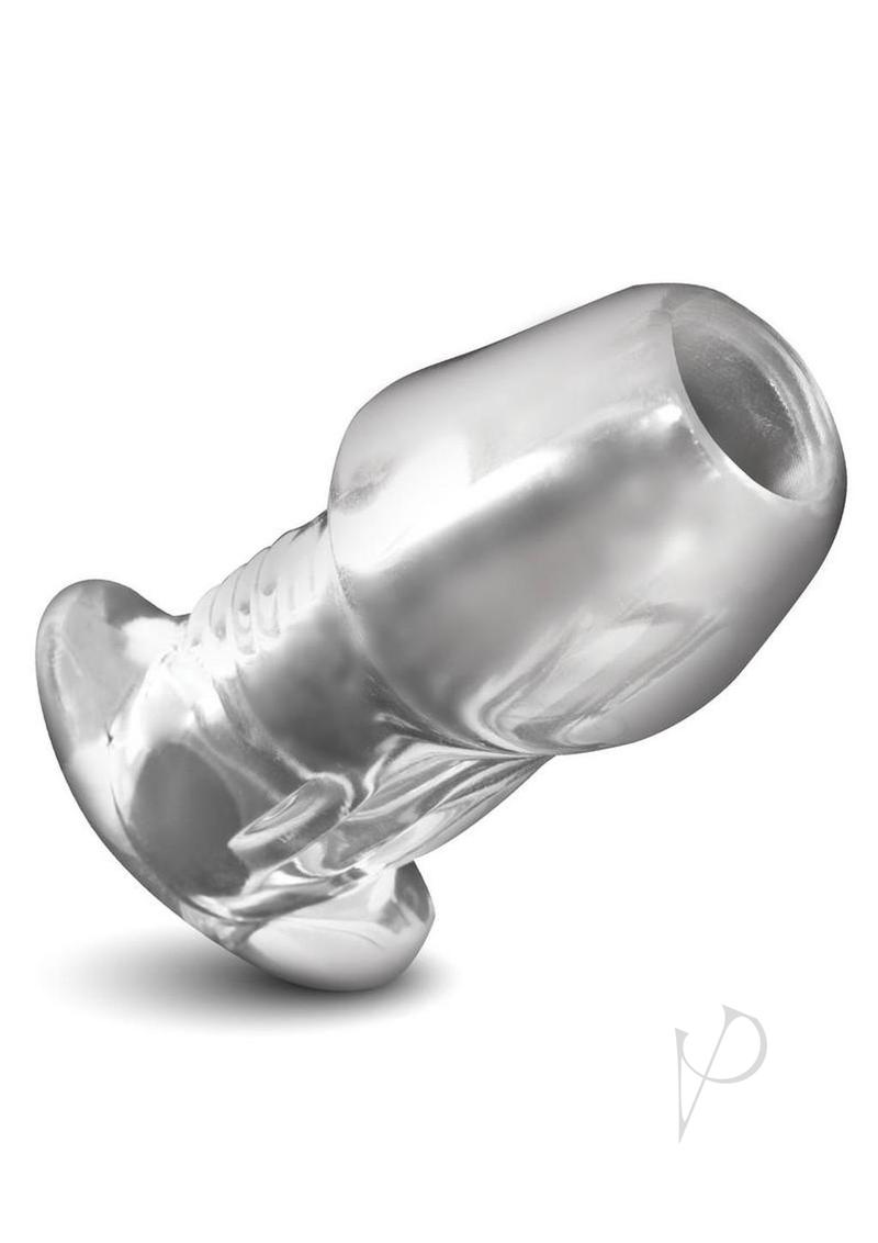 Master Series Dicked Hollow Anal Plug - Small - Clear