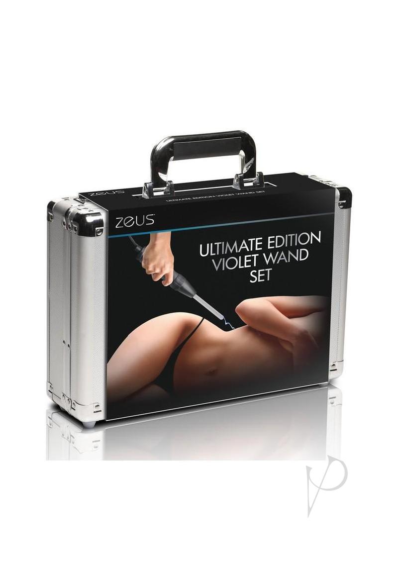 Zeus Electrosex Ultimate Edition Violet Wand Set - Silver