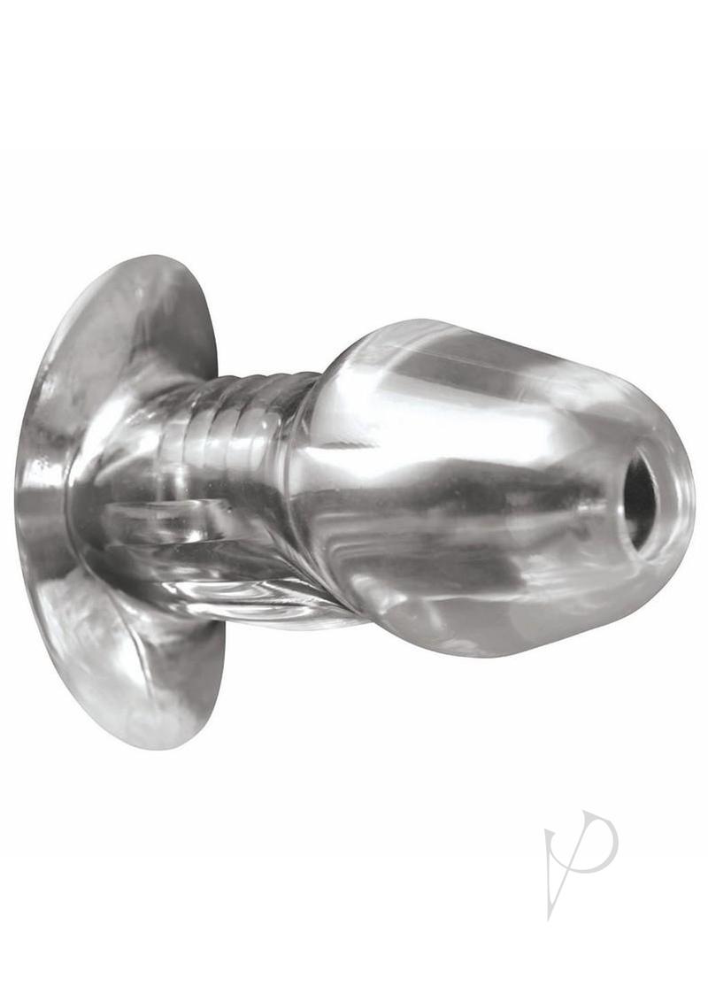 Master Series Dicked Hollow Anal Plug - XLarge - Clear