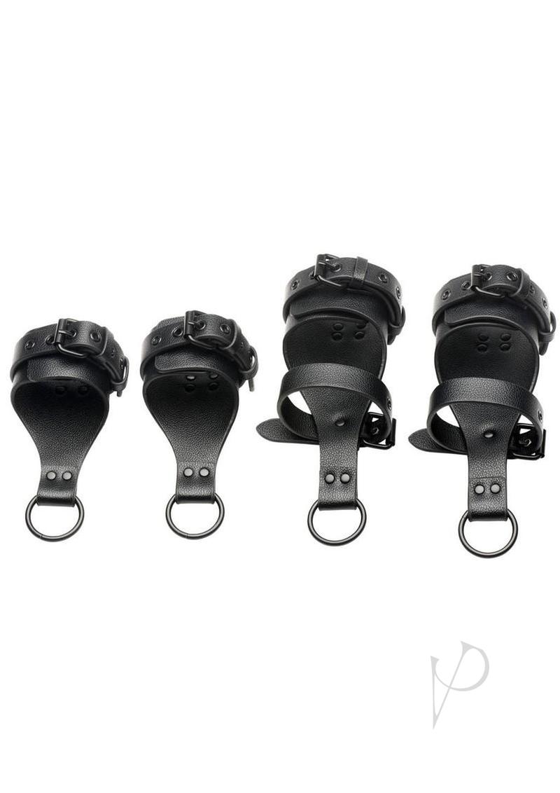 Master Series All Access Bed Restraint Kit - Black