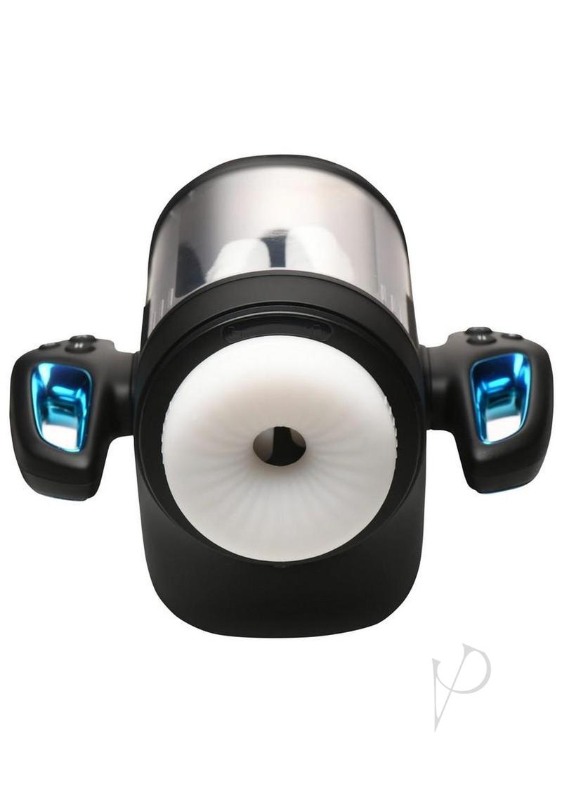 The Milker Cyber Milker Stroking and Vibrating Rechargeable Masturbator - General Orifice - Black