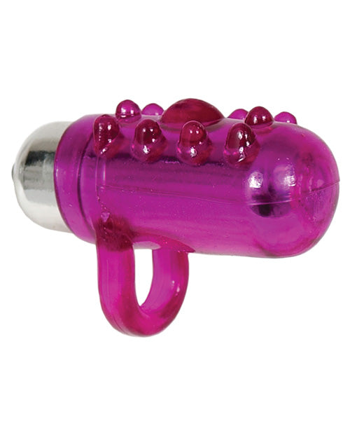 Frisky Fingers Silicone Finger Sleeve with Vibrating Bullet - Purple