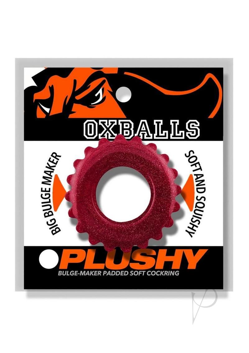 Oxball Plushy Single Cock Ring - Cherry Lips