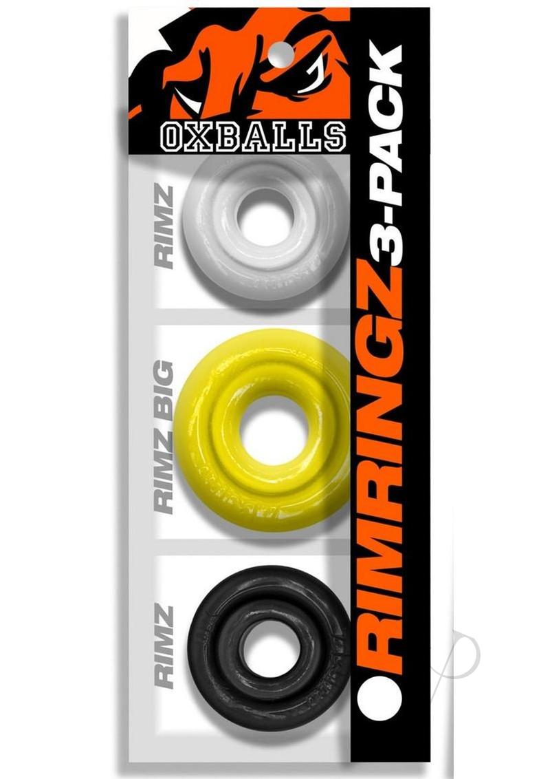 Oxballs Rimringz Multi Size Cock Rings (3 Pack) - Shockwave