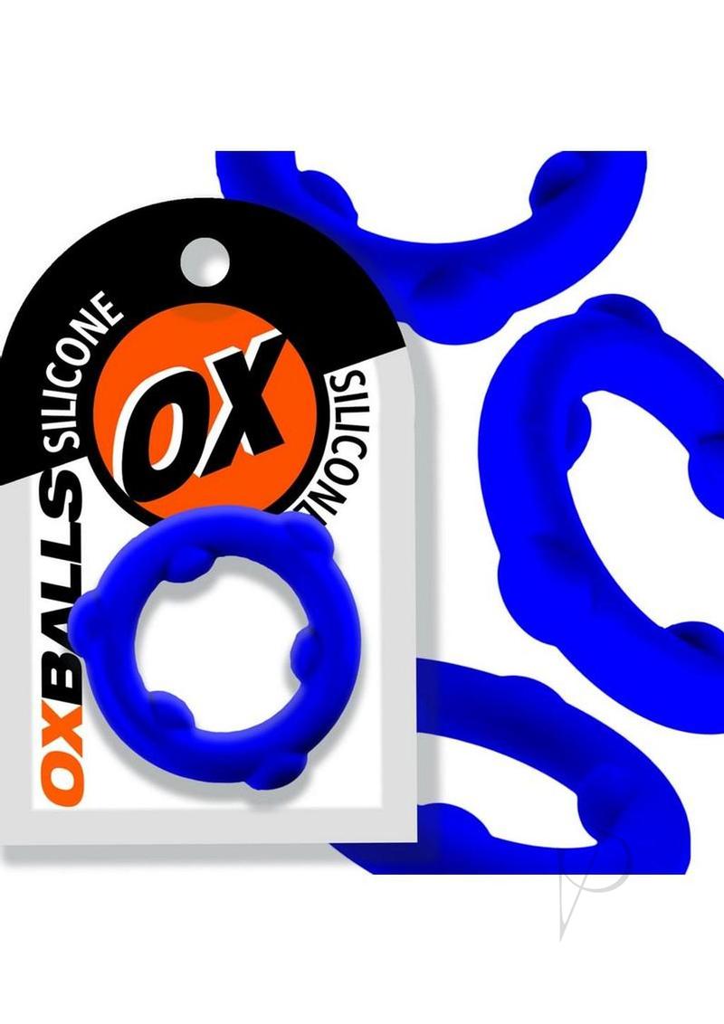 Oxballs Spinner Single Silicone Cock Ring - Glacier