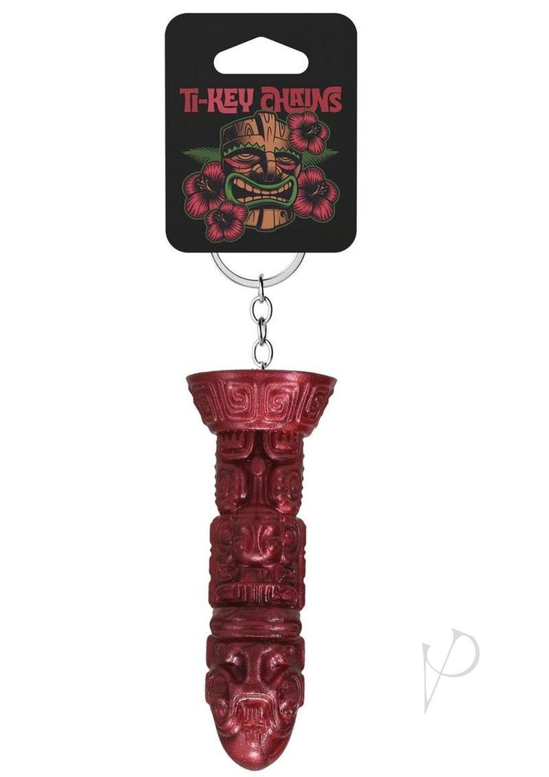 Polynesian Ti-Key Chains Lele Lele Air Idol - Red